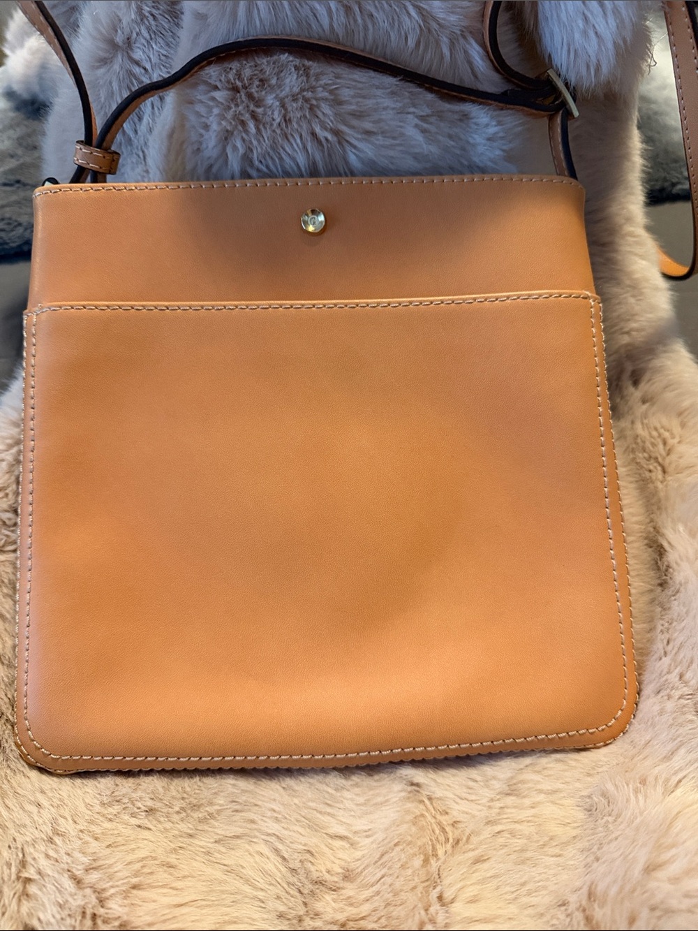 Gilli Leather Crossbody Bag in Tan